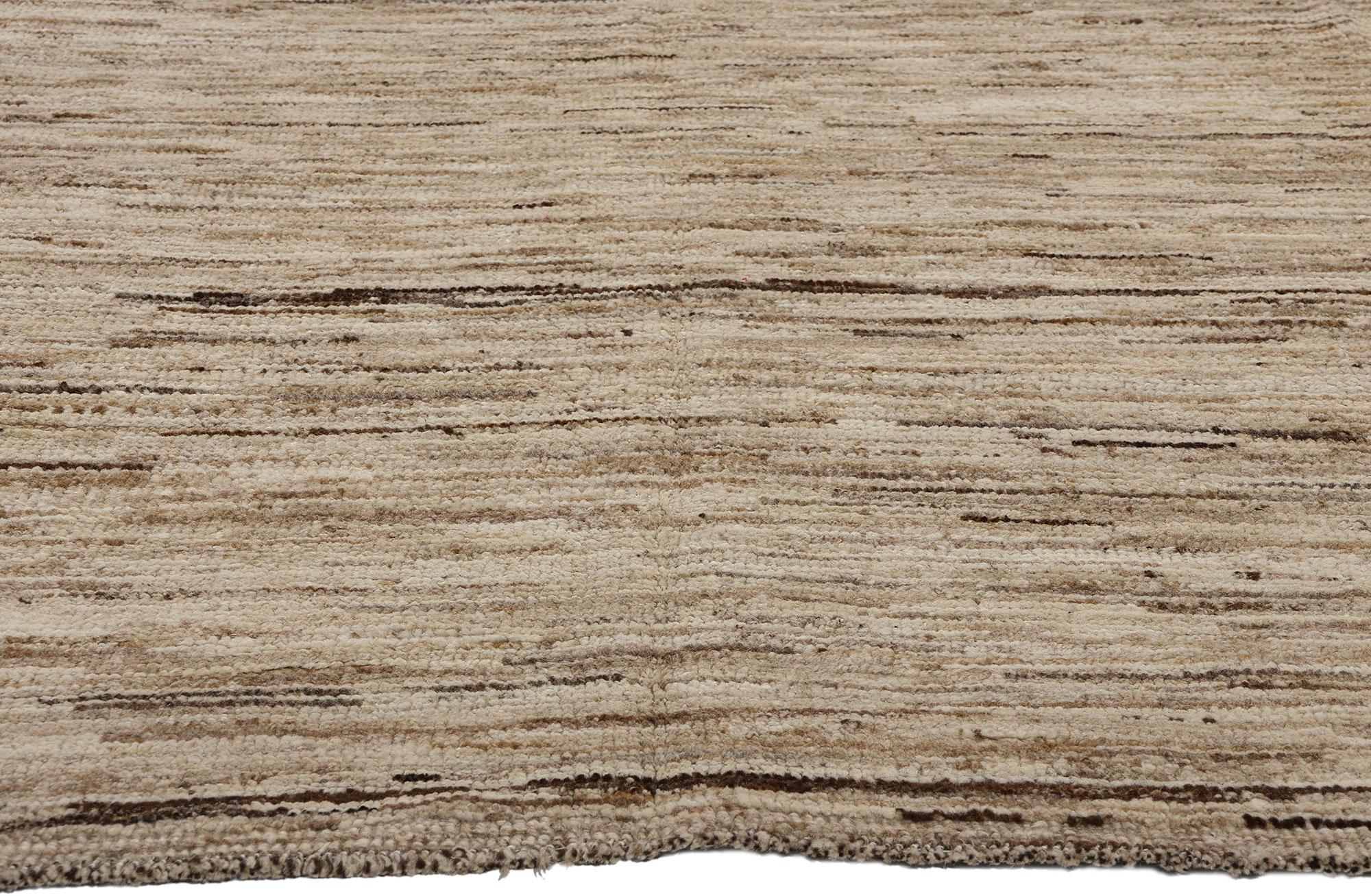 New Earth-Tone Moroccan Biophilic Shibui Rug Inspired by Nature In New Condition For Sale In Dallas, TX