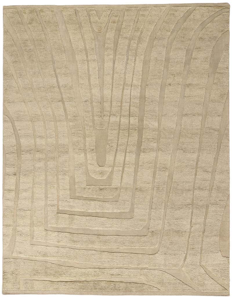Organic Earth Rug Organic Modern Earth-Tone Moroccan Area Rug For Sale at 1stDibs