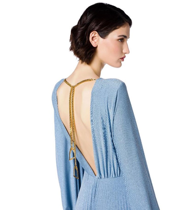 elisabetta franchi blue dress Elisabetta Franchi, Abito Robe Manteau Bicolor Azzurro – Formicashop