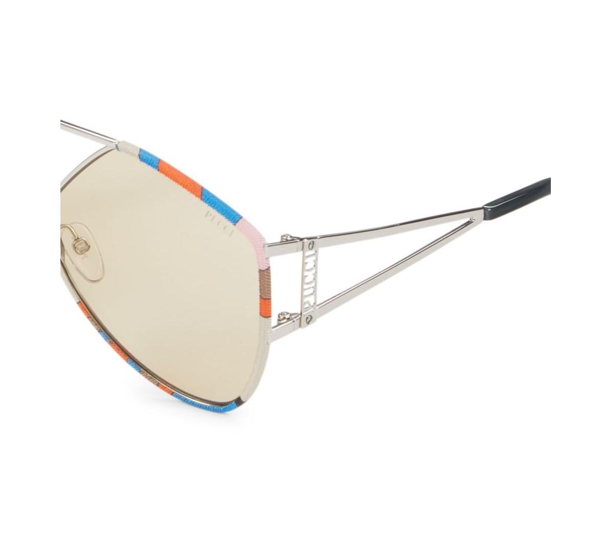 New Emilio Pucci Aviator Sunglasses With Case In New Condition For Sale In Leesburg, VA