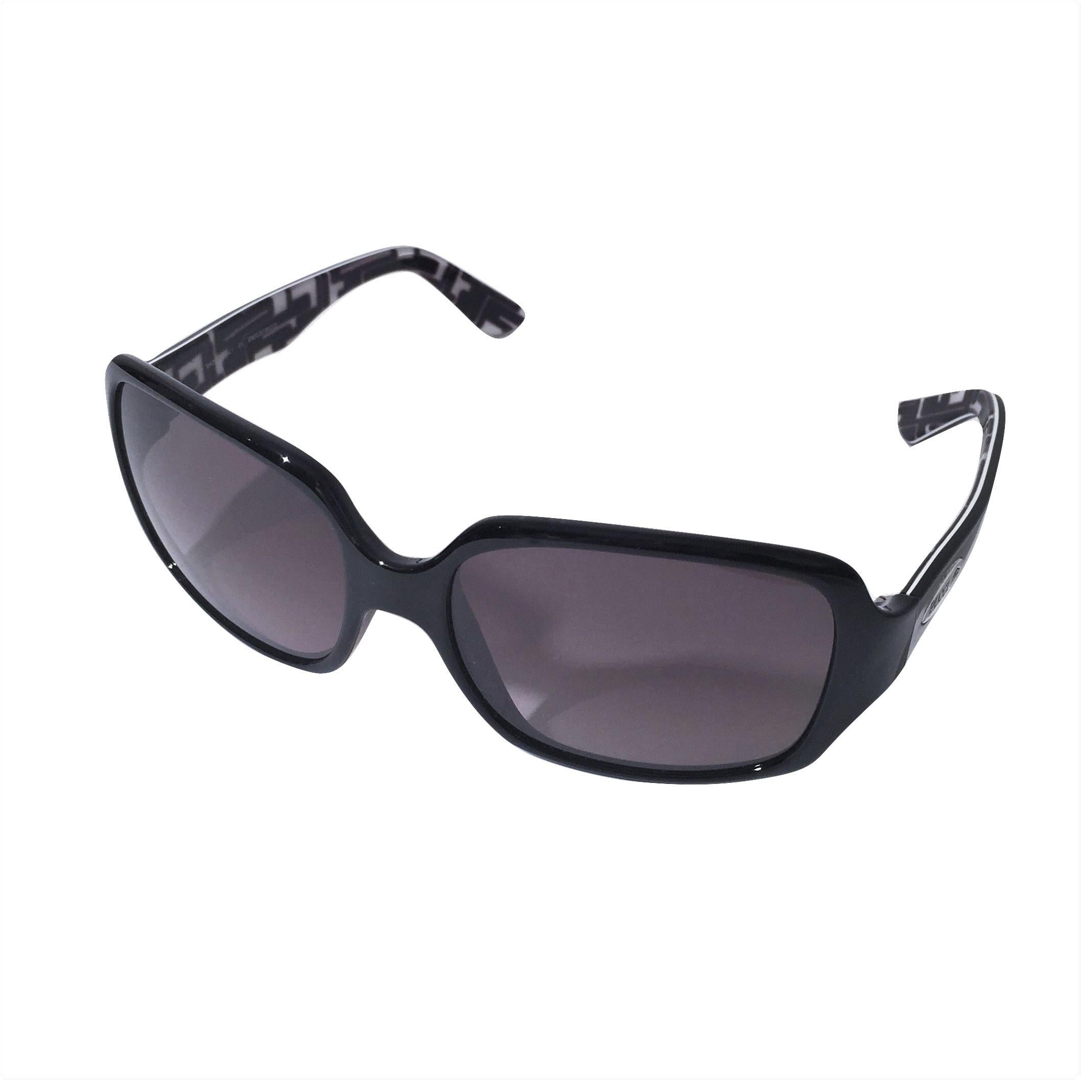 New Emilio Pucci Black Logo Sunglasses With Case & Box 3