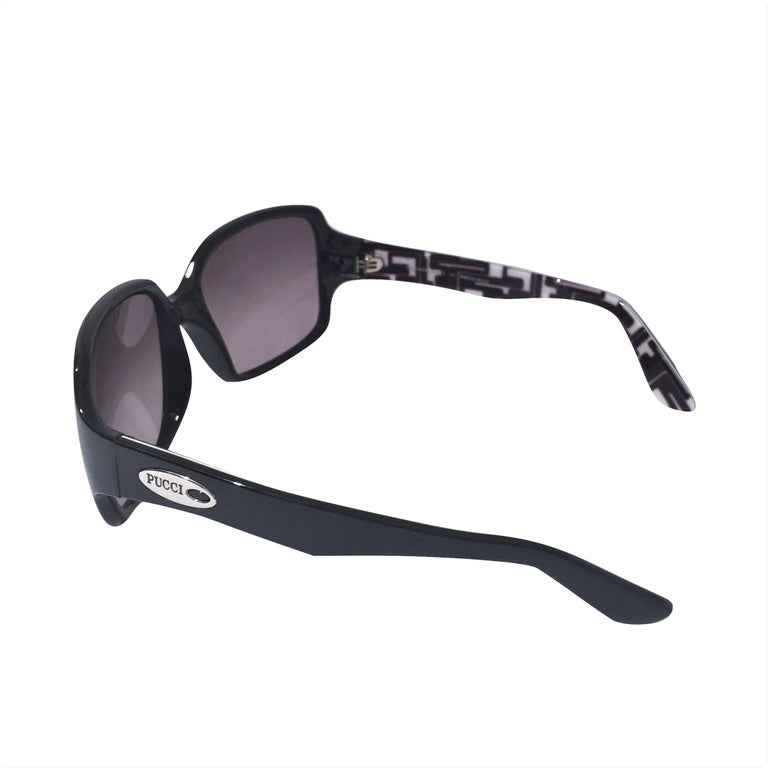 New Emilio Pucci Black Logo Sunglasses With Case and Box For  display picture 1