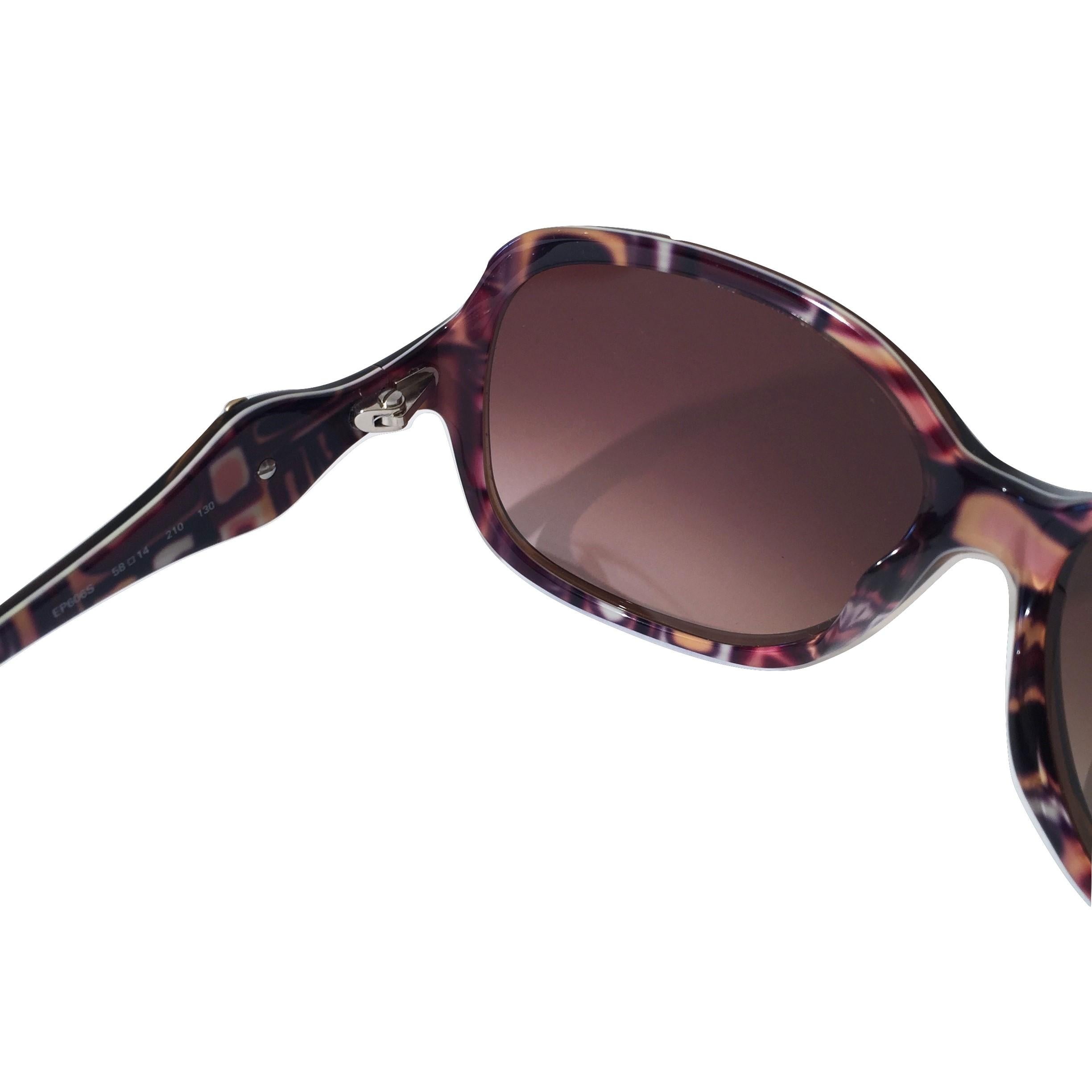 Neu Emilio Pucci Brown Logo Sonnenbrille mit Etui & Box im Angebot 7