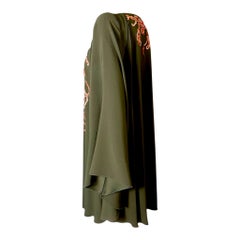 NUOVO Abito caftano con perline Emilio Pucci by Peter Dundas 2013 con cintura, taglia 44
