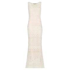 Used UNWORN Emilio Pucci by Peter Dundas Bridal Wedding Crochet Knit Maxi Dress Gown