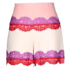 NEU Emilio Pucci Blush Hot Pants Shorts mit Spitzenbesatz mit Spitzenbesatz 44