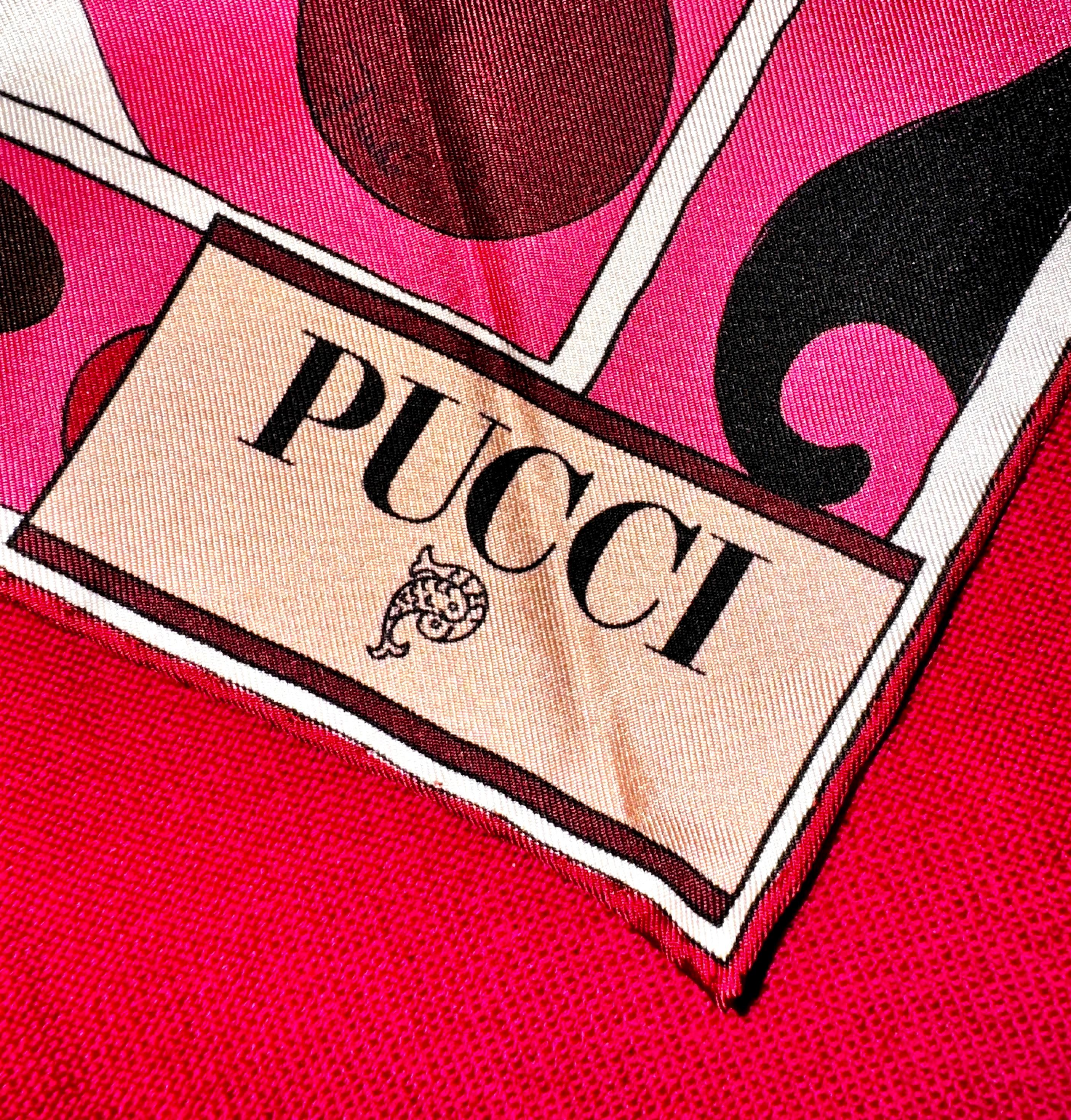 NEW Emilio Pucci Pink Sweater Top with Silk Twill Scarf Detail FW 2023/2024 M For Sale 9