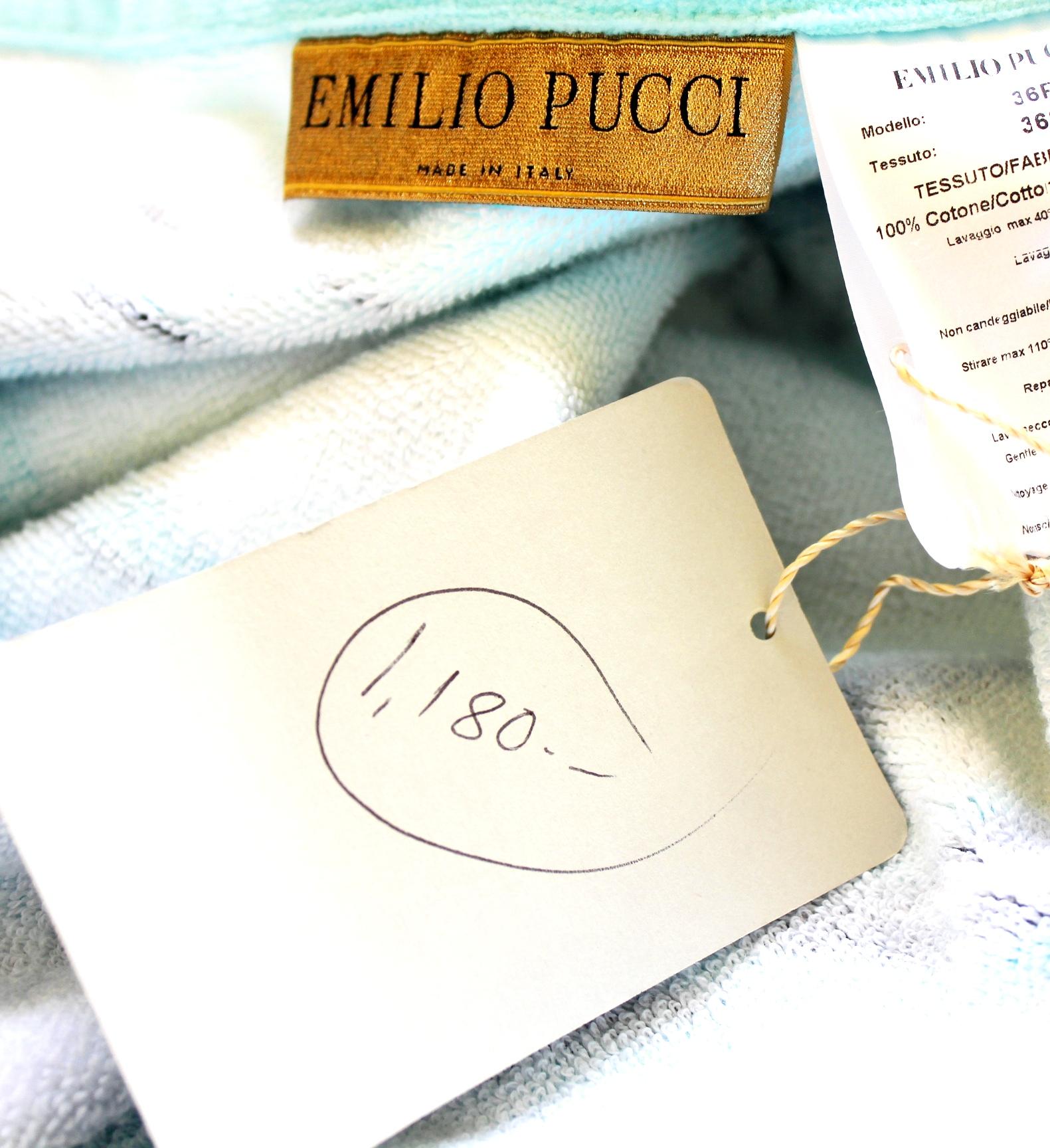 NEW Emilio Pucci Siganture Print XL Size Terry Cloth Beach Pool Towel  3