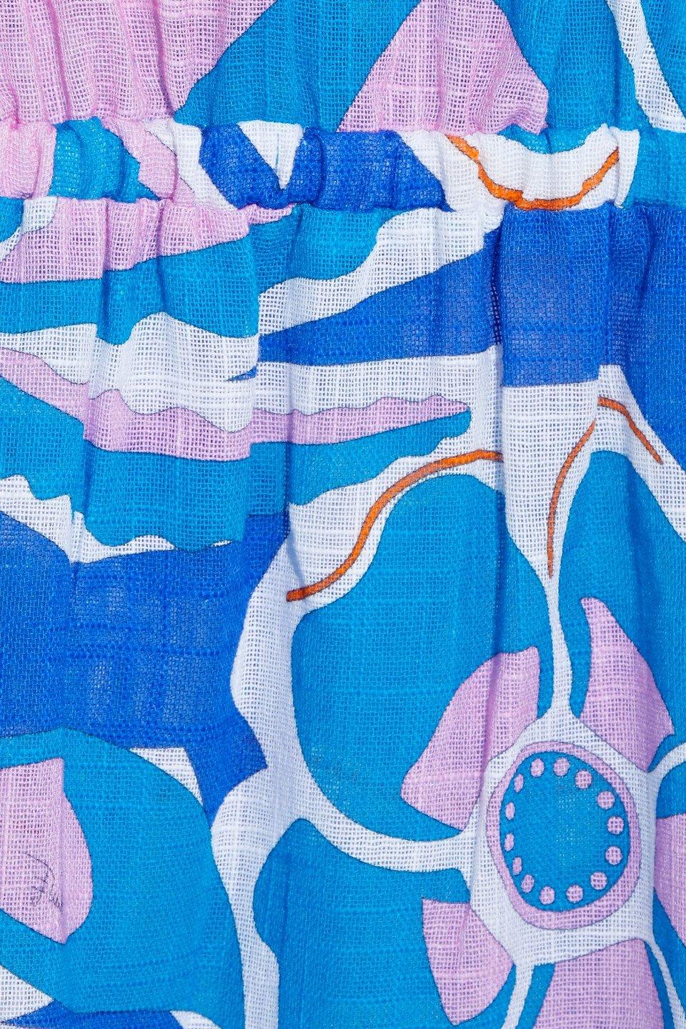 NEW Emilio Pucci Signature Tropical Print Midi Dress Gown 38 For Sale 2