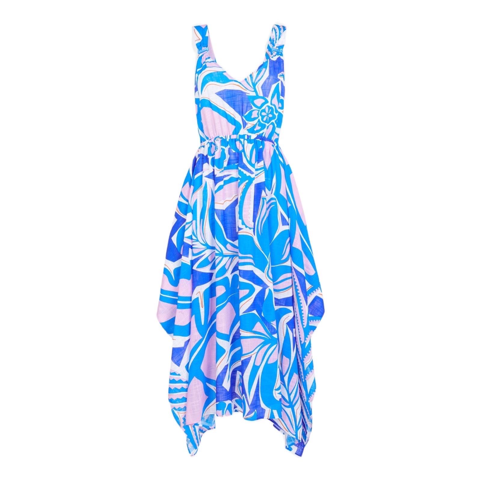 NEW Emilio Pucci Signature Tropical Print  Midi Dress Gown 38