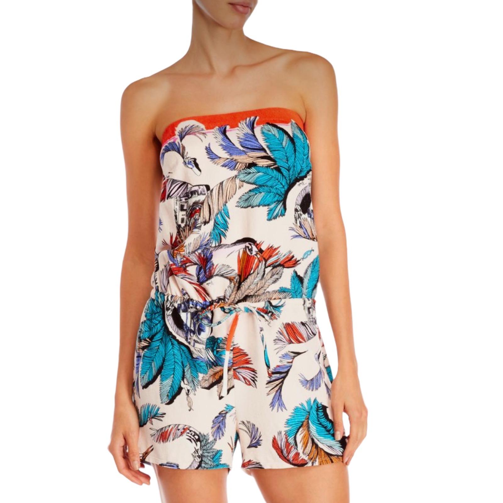 NEW Emilio Pucci Softest Terry Towel Print Romper Overall Jumpsuit Playsuit 40 For Sale 1