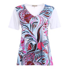 UNWORN Emilio Pucci Tropical Floral Animal Signature Print T-Shirt M