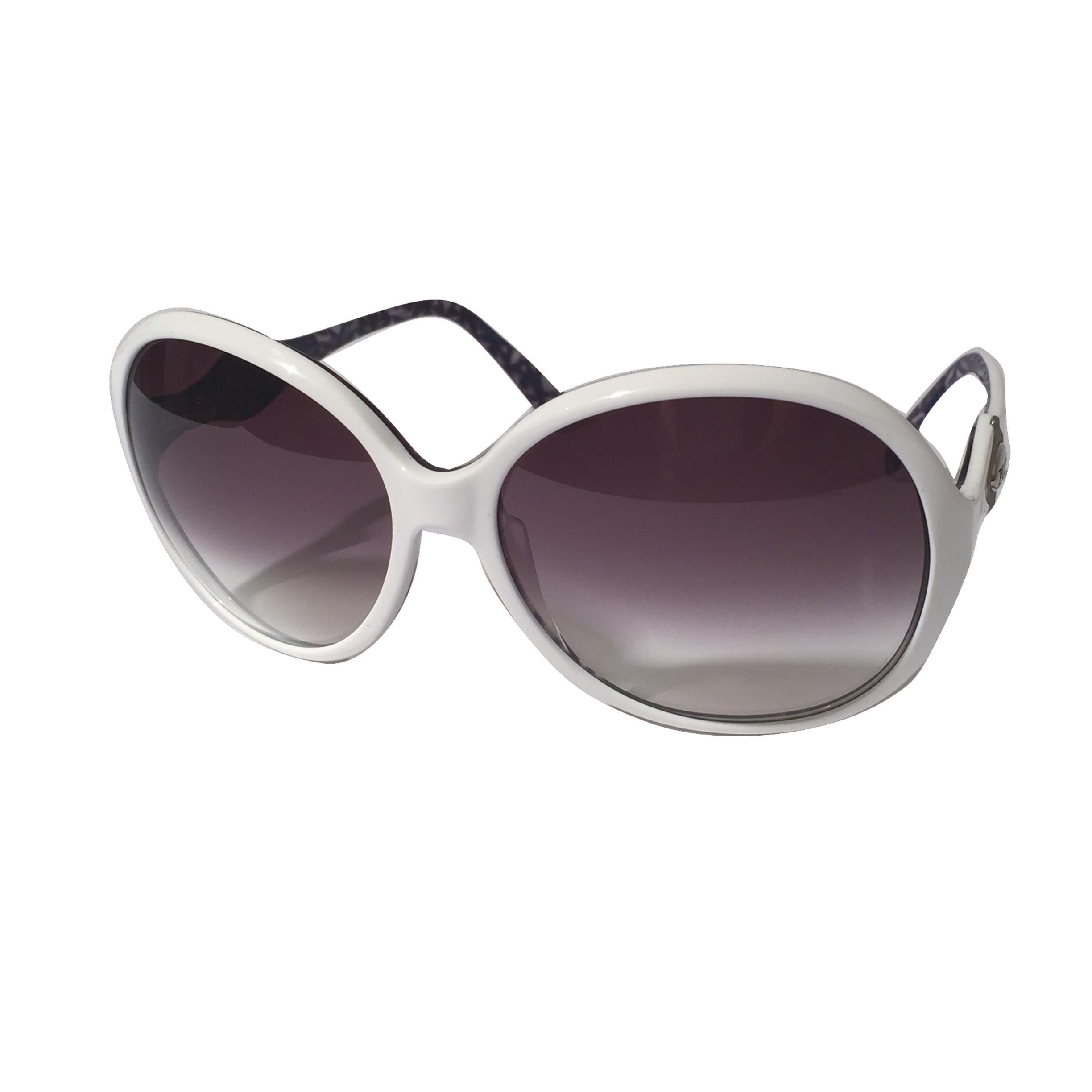 New Emilio Pucci White Logo Sunglasses  With Case & Box 4