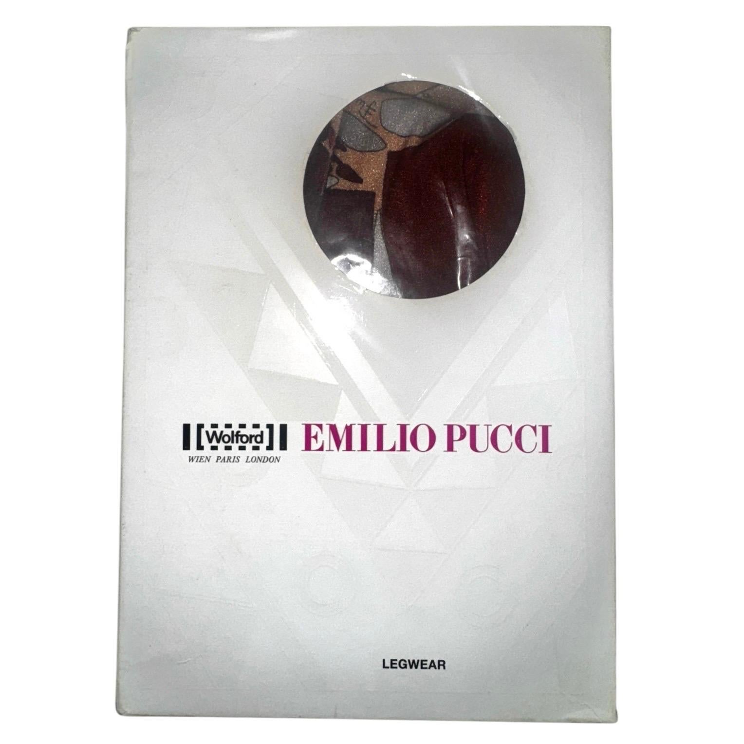 NEW Emilio Pucci x Wolford Rare Bodysuit Strumpfhosen Strumpfhosen 2PCS Ensemble Set im Angebot 5