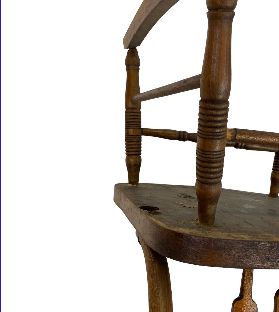 Chaise à bascule ancienne de New England en vente 2