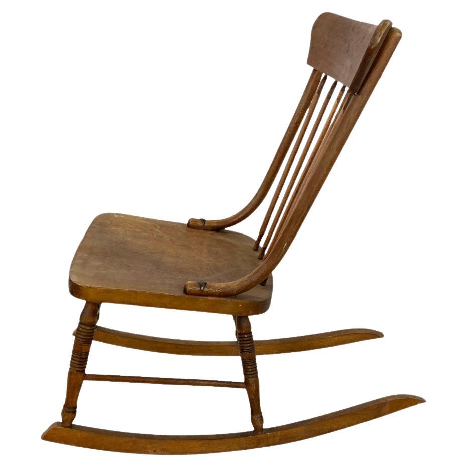 New England Antique Rocking Chair For Sale