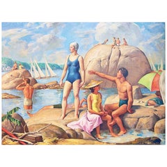 "Cape Ann, Wingaersheek Beach" Exhibited National Academy of Design, 1944