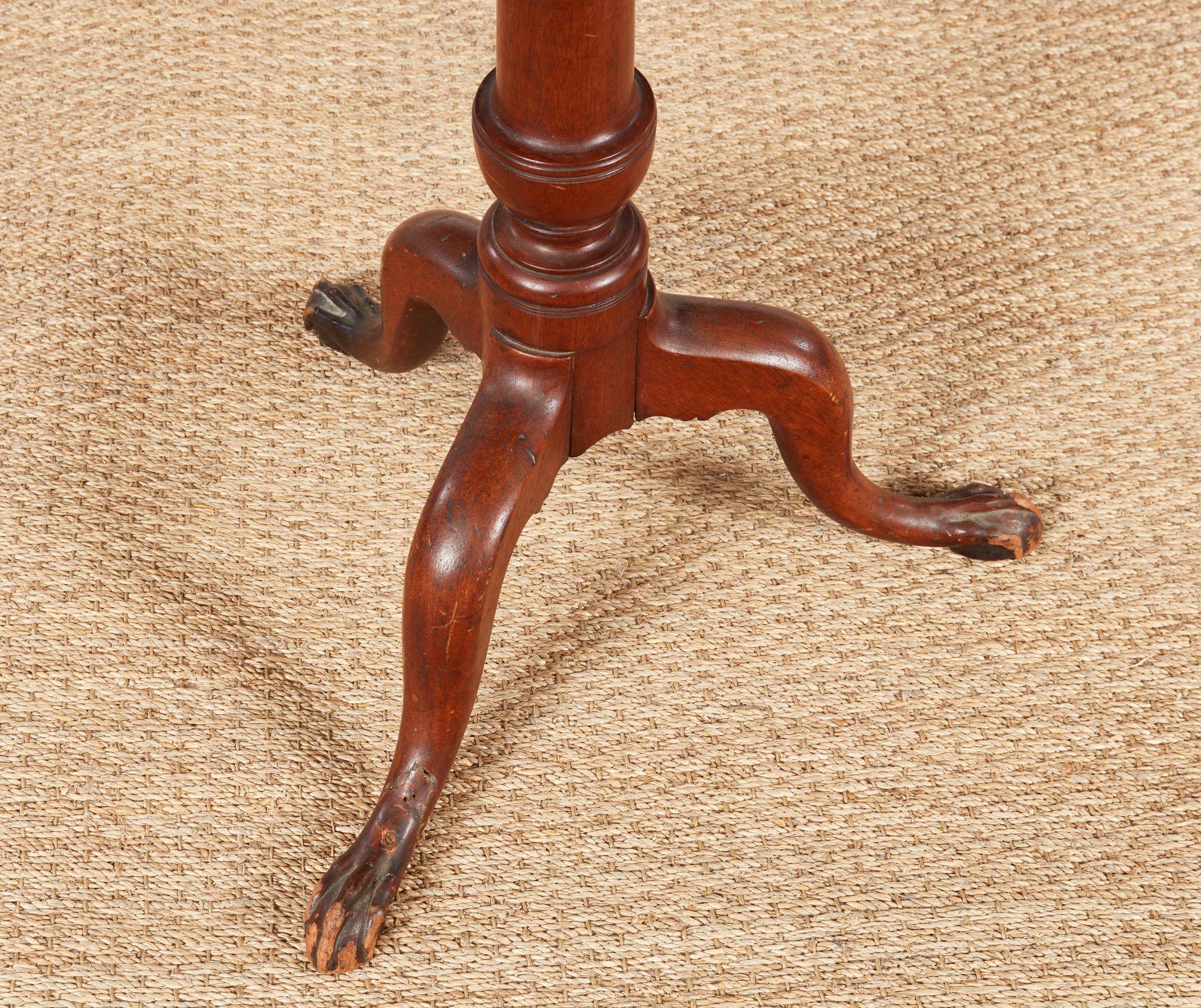 American New England Cherry Candlestand c. 1780 For Sale