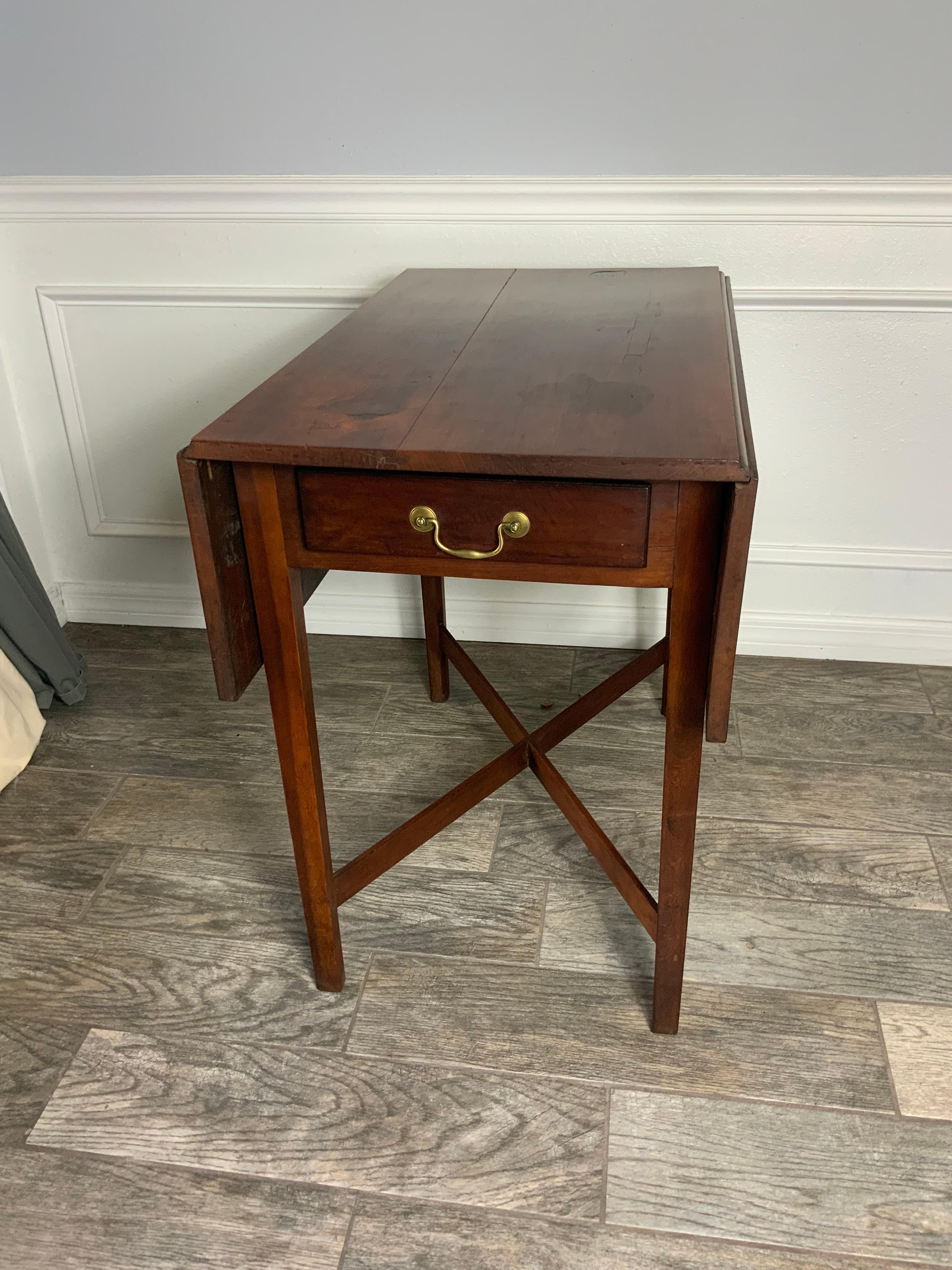New England Cherry Pembroke Table For Sale 7