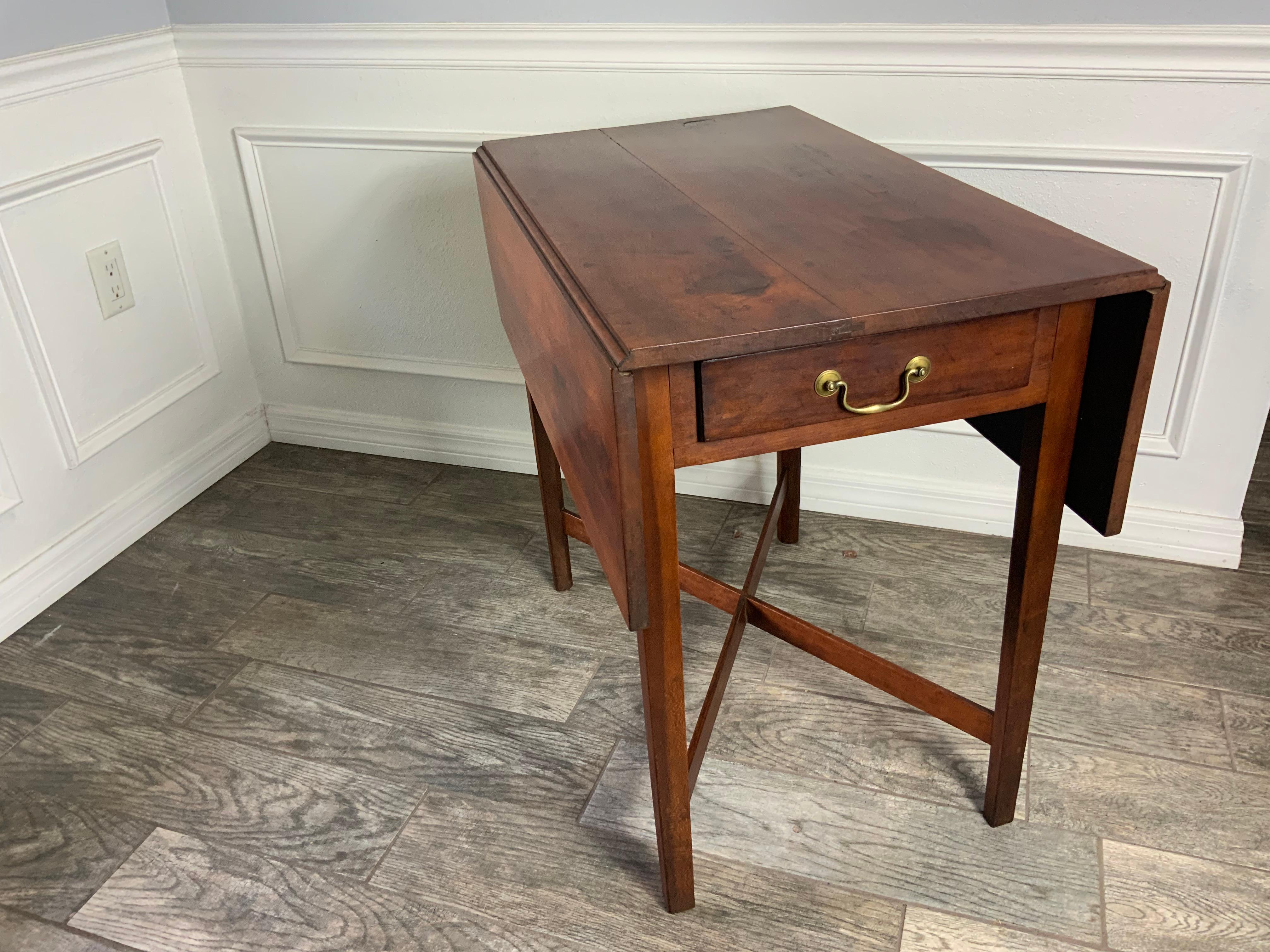 New England Cherry Pembroke Table For Sale 8
