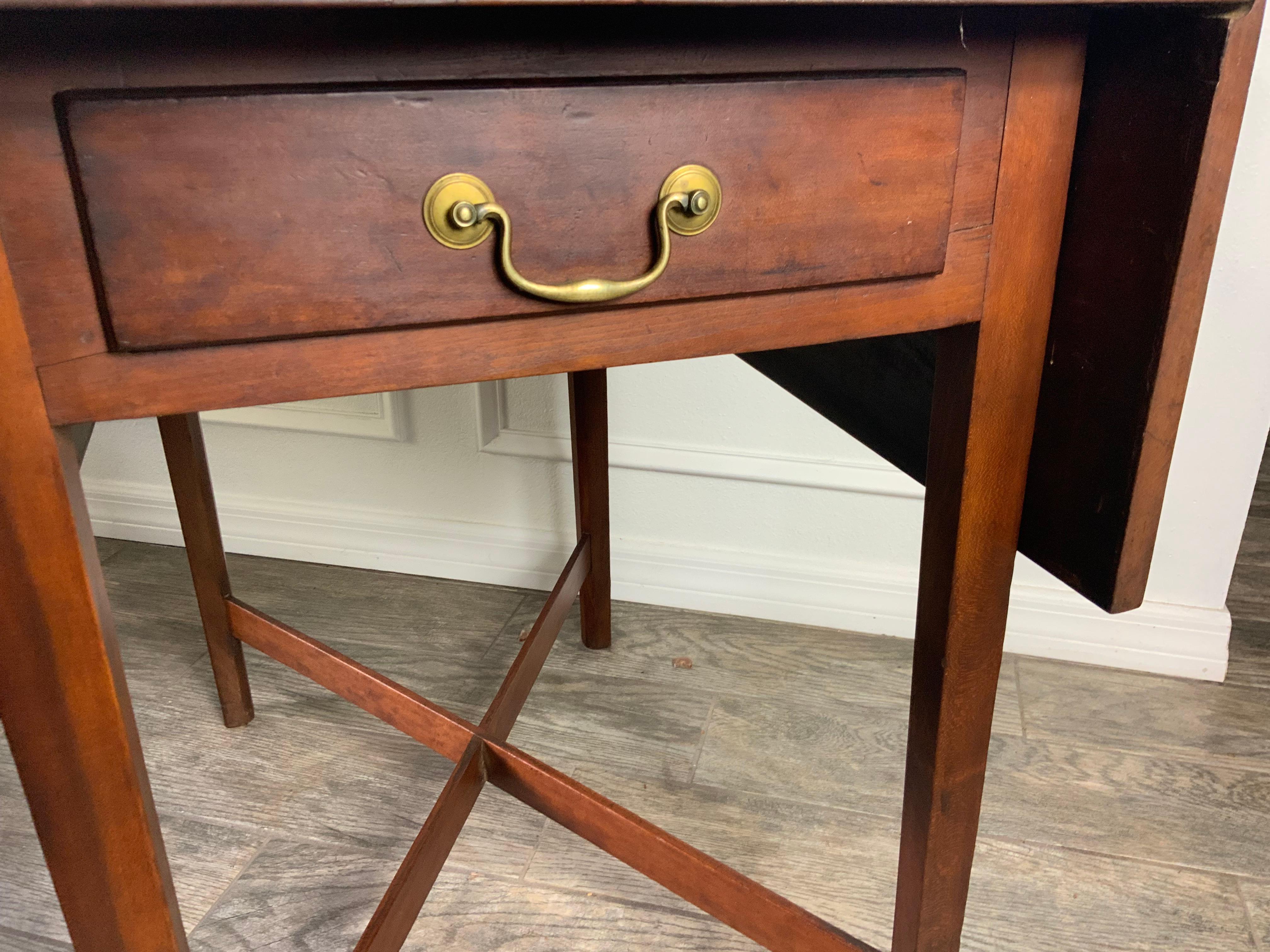 New England Cherry Pembroke Table For Sale 9