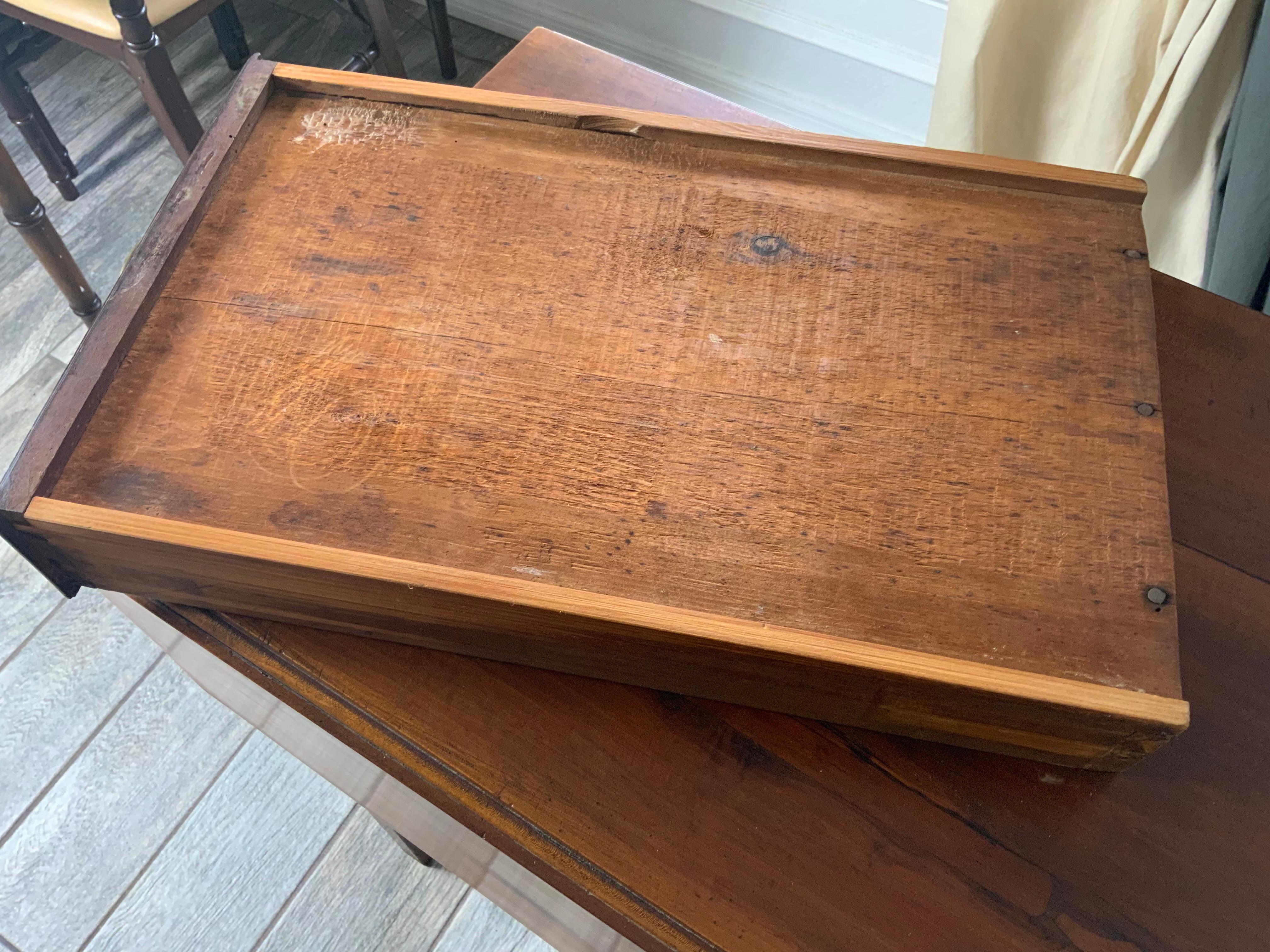 19th Century New England Cherry Pembroke Table For Sale