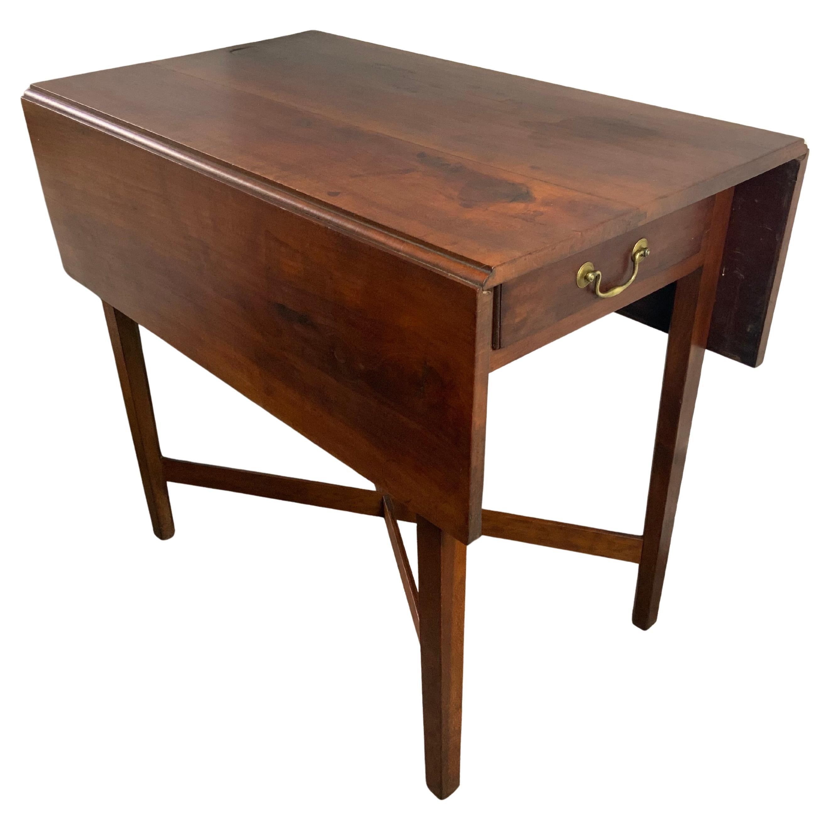 New England Cherry Pembroke Table For Sale
