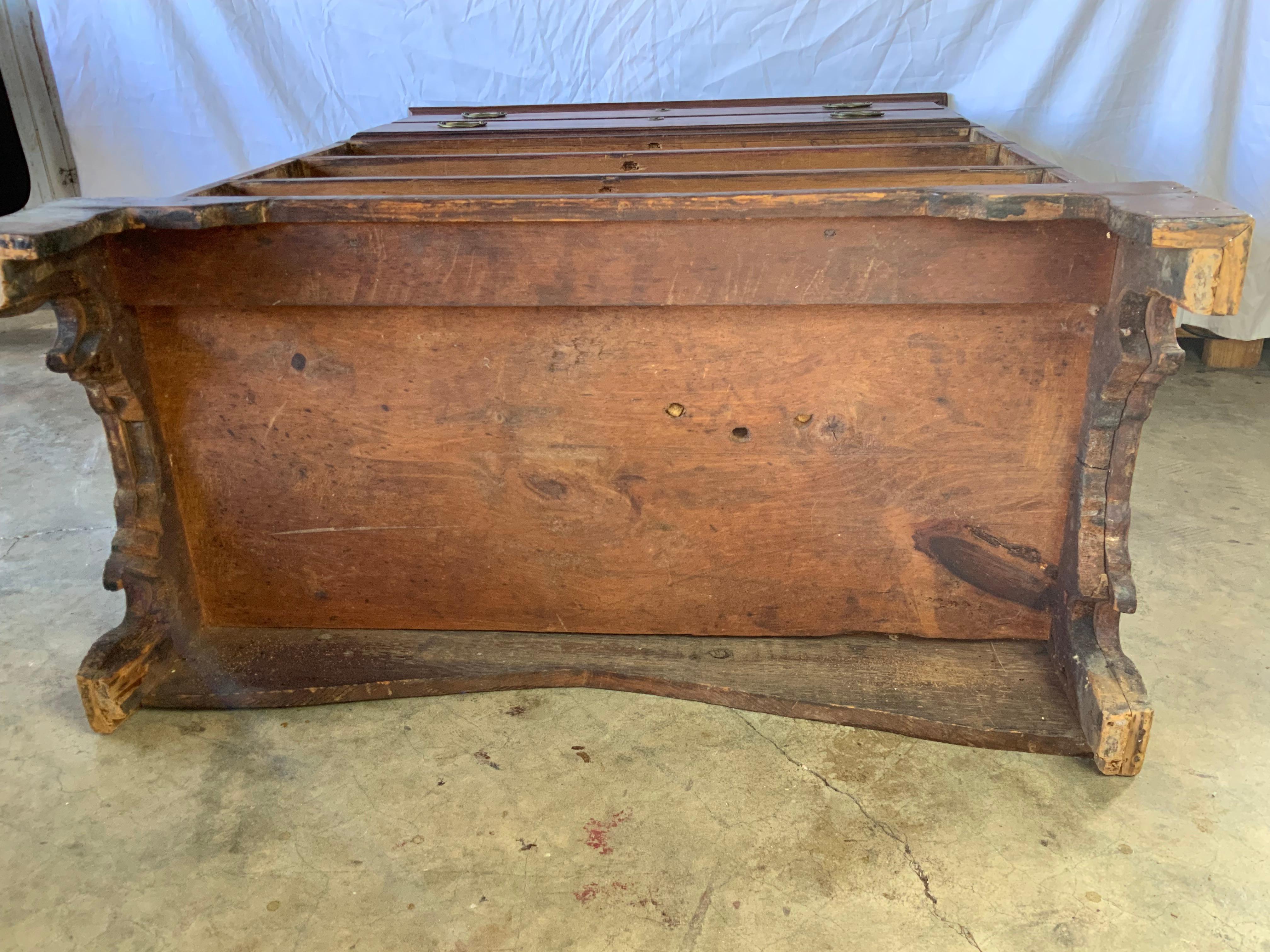 New England Chippendale Pine Mule Chest 15