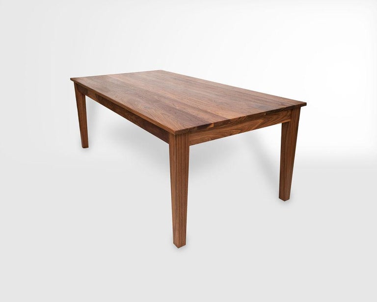 New England Farm Table Shaker Modern Dining Table In Walnut For Sale At 1stdibs