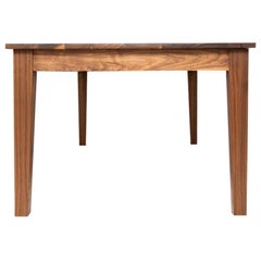 New England Farm Table, Tavolo da pranzo Shaker-Modern in noce