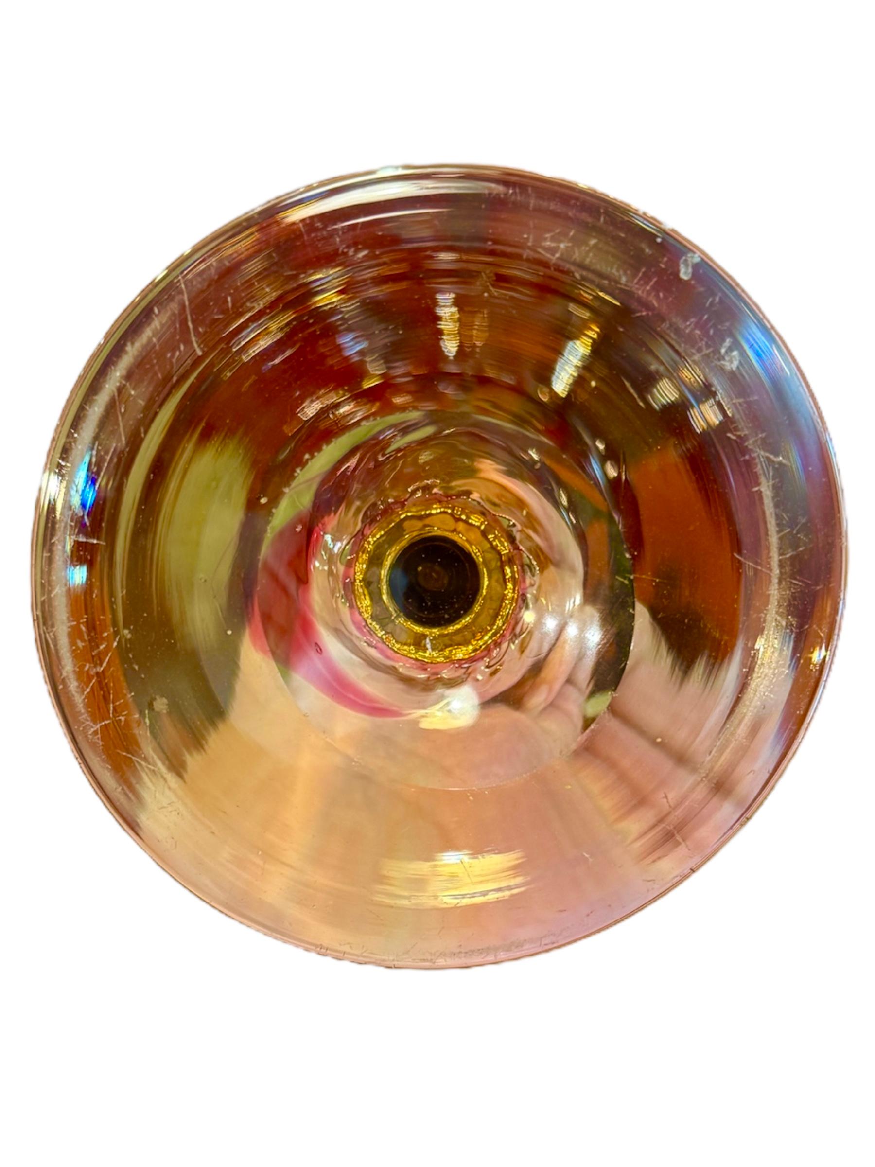 New England Glass Amberina Tulip Vase For Sale 1