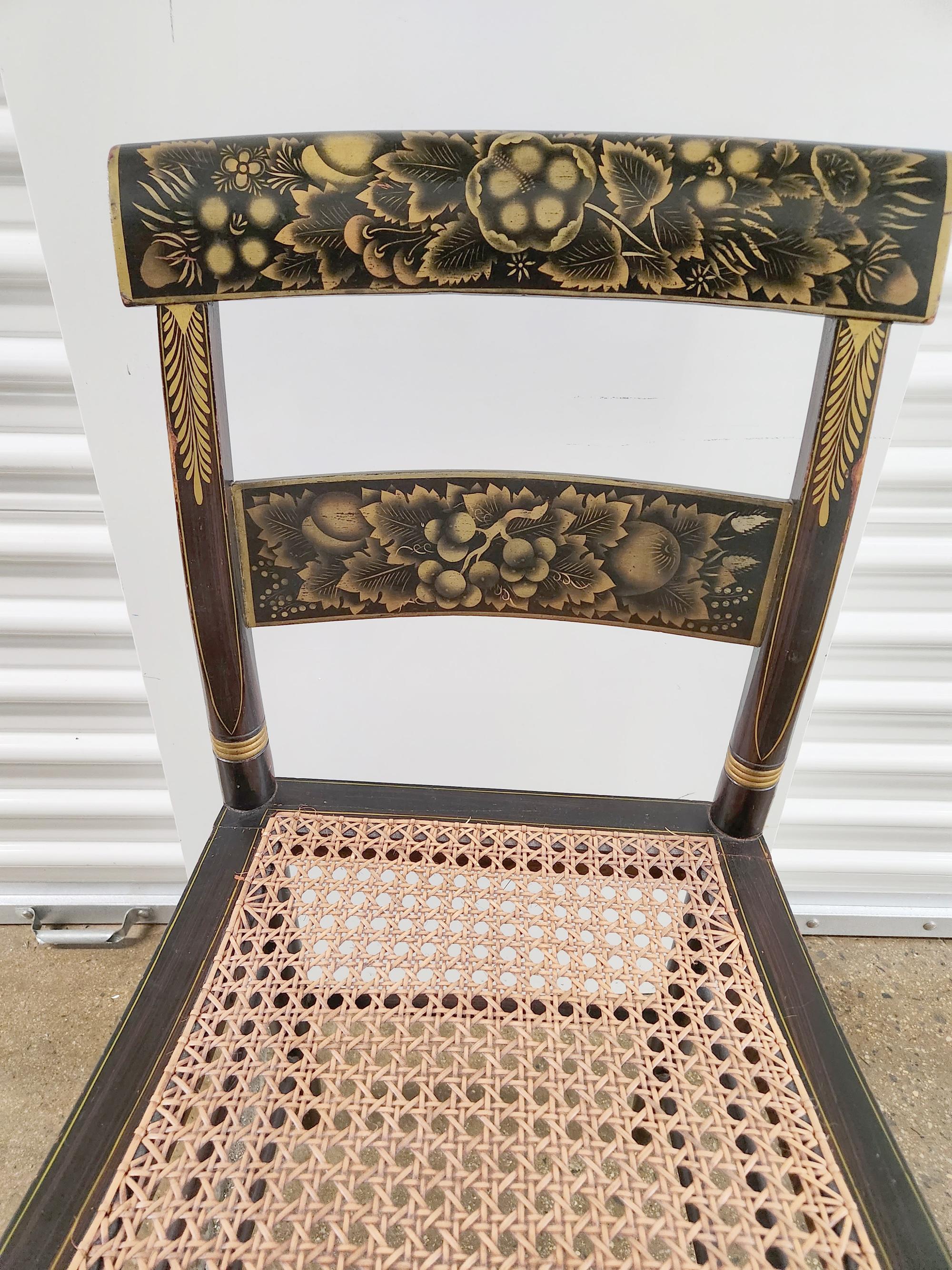 hitchcock chair stencil patterns