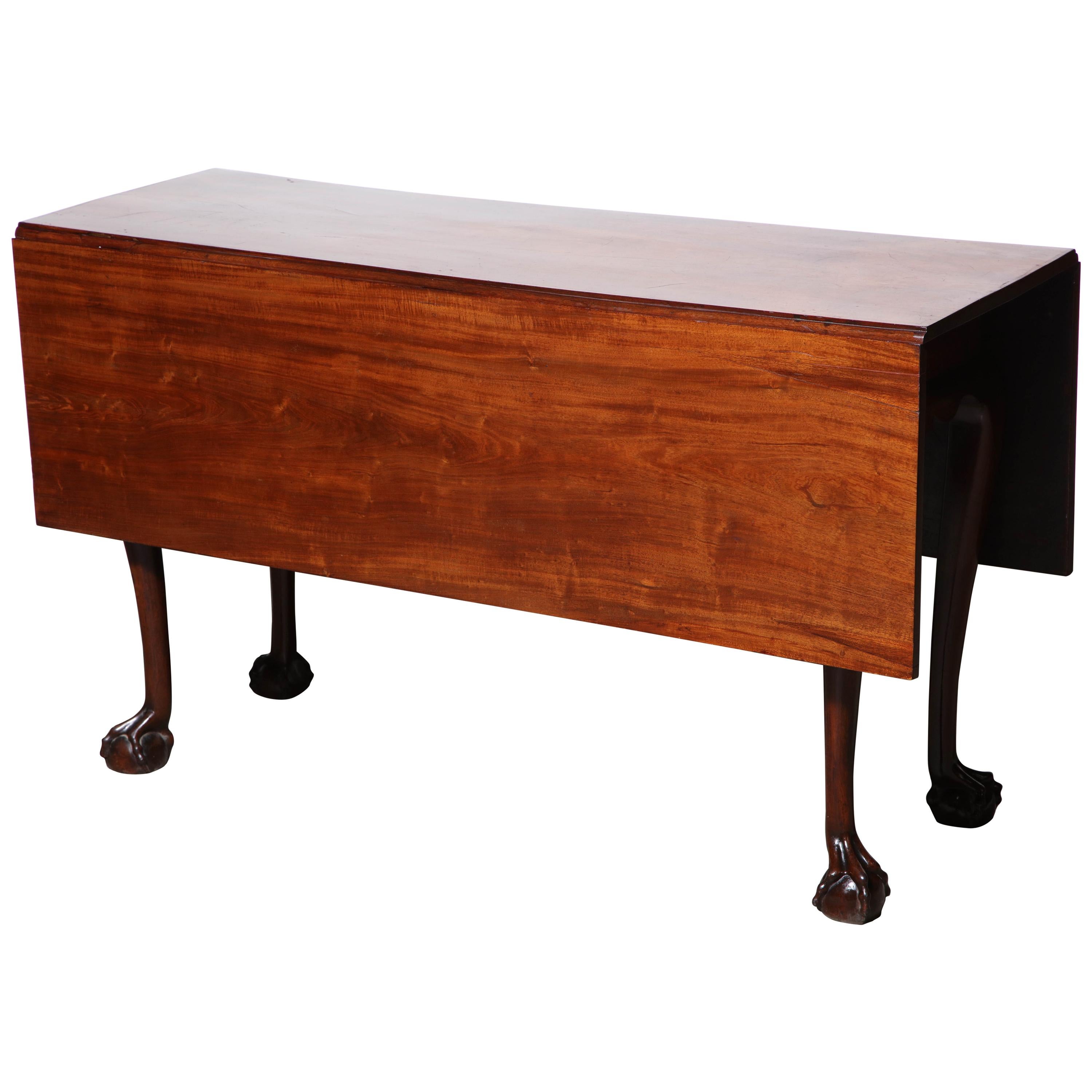 New England Mahogany Drop-Leaf Table