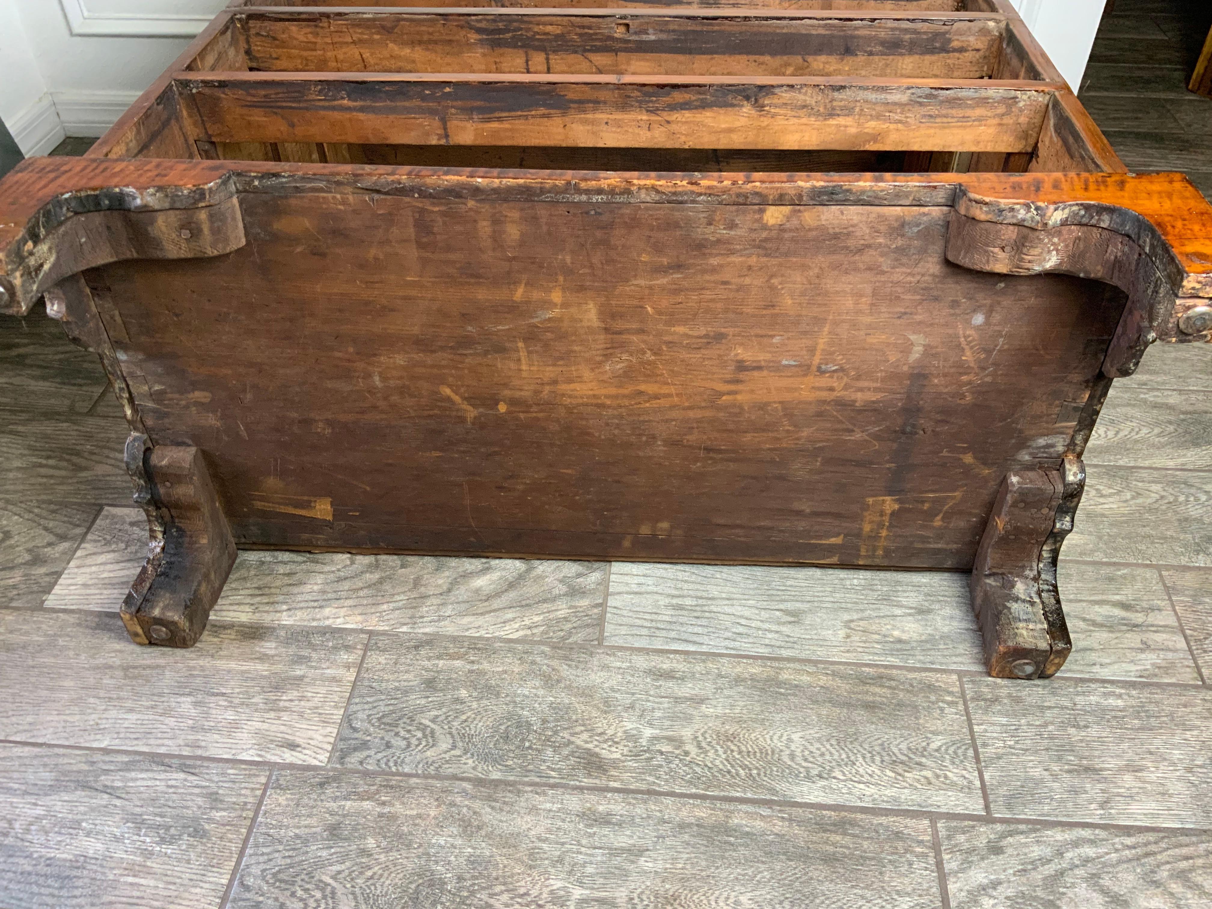 New England Maple Six Drawer Chippendale Chest For Sale 10