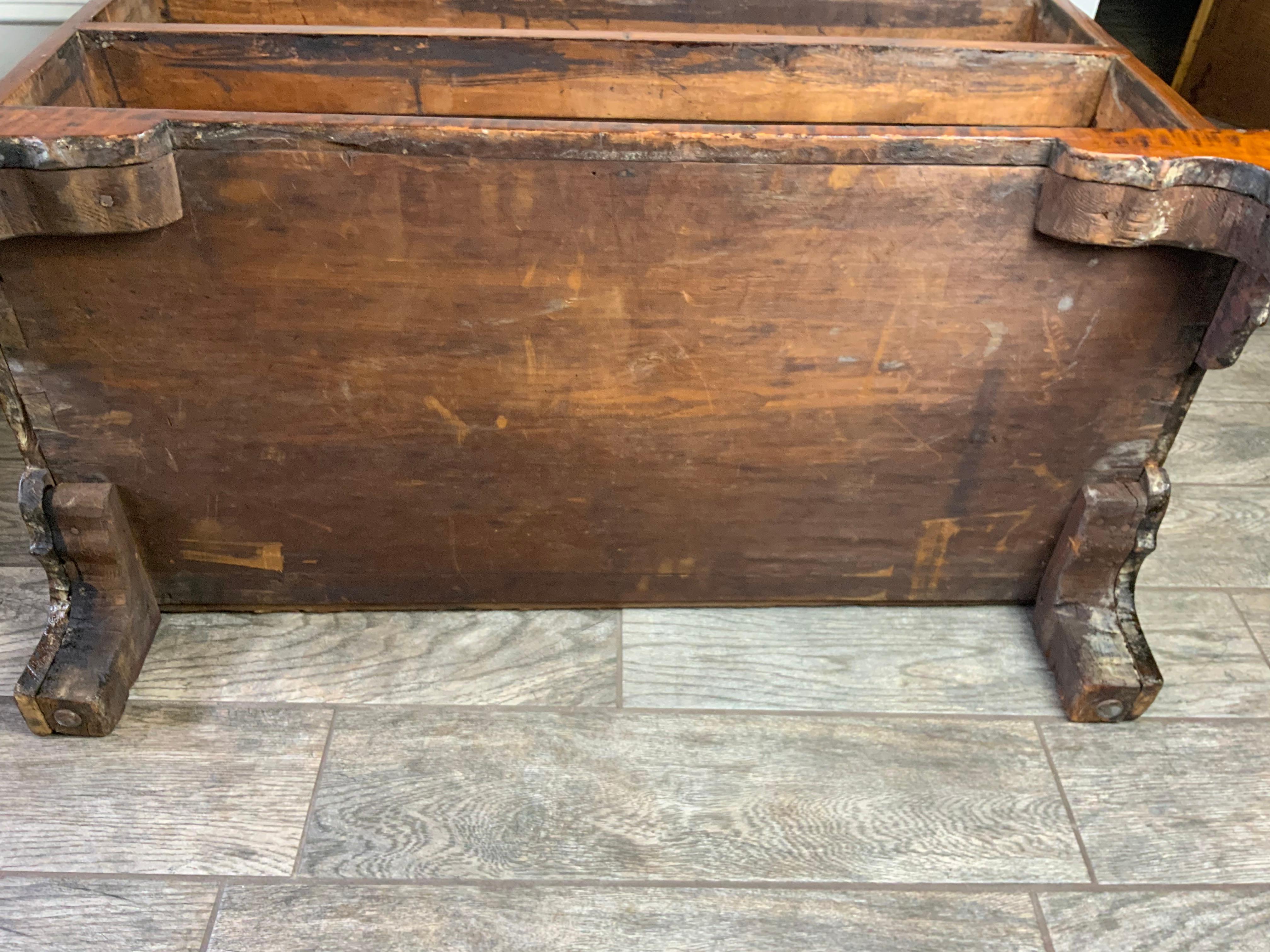 New England Maple Six Drawer Chippendale Chest For Sale 12
