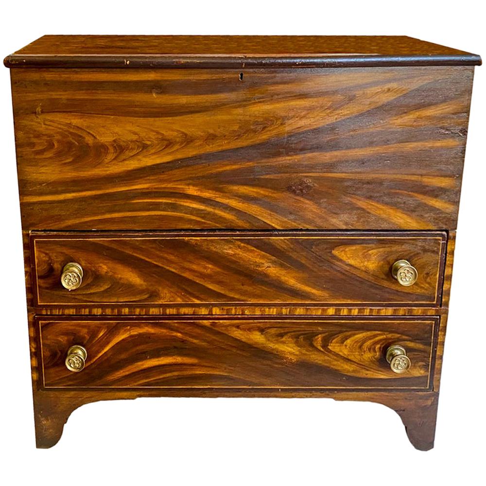 Painted Blanket Chest For Sale at 1stDibs