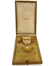New England Society of Mayflower Descendants Medal Pin by J.E. Caldwell, 1896