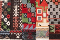 Tapis personnalisé Soumak Collection de laine tissé à la main en Nouvelle-Angleterre