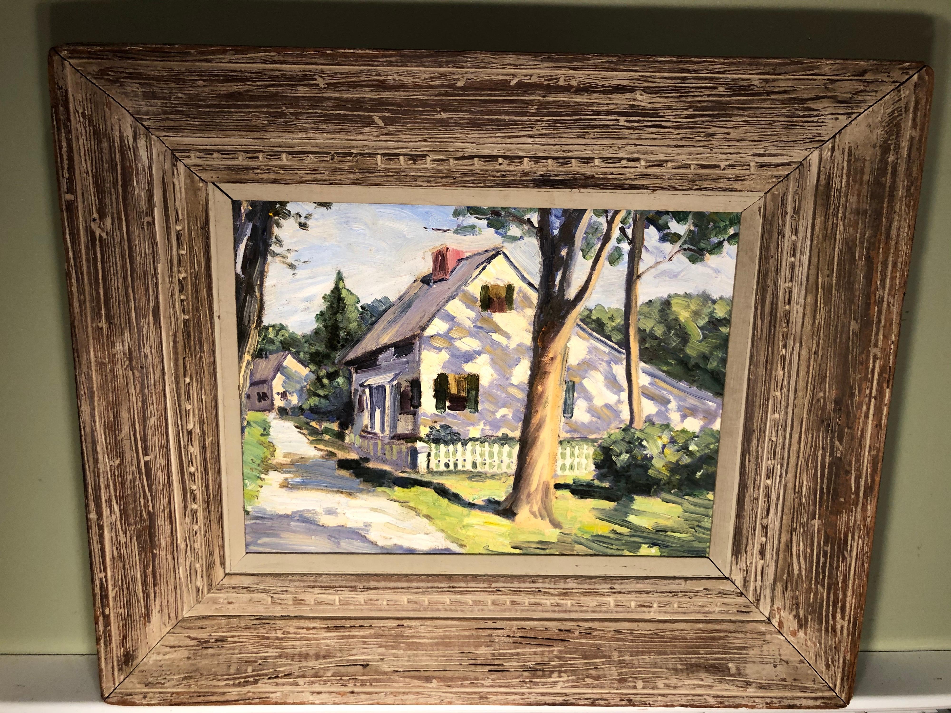 New England Summer Home Painting For Sale 10