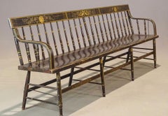 New England Hitchcock Style Diakonische Bank, 19. Jahrhundert