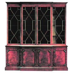 Nueva librería de caoba estilo Chippendale de fabricación inglesa, En stock