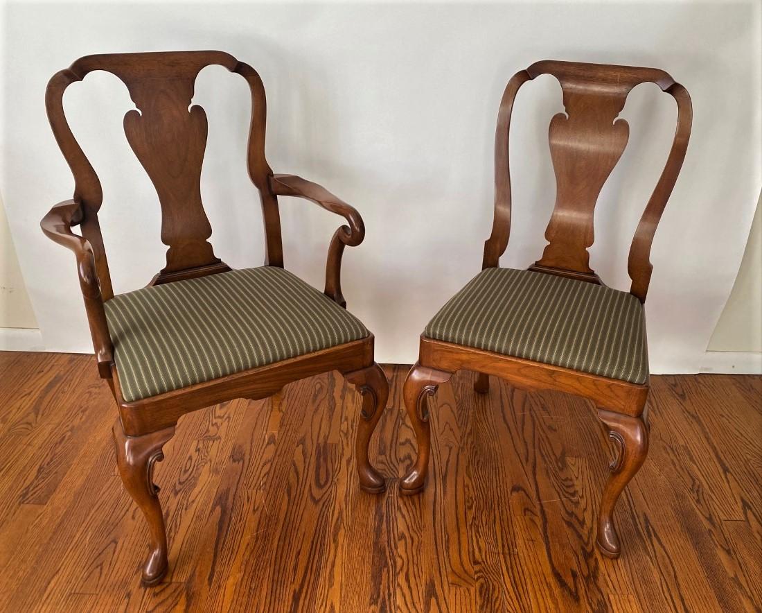New English-Made Walnut Queen Anne Style Side Chair For Sale 5