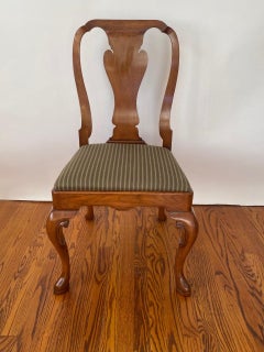 New English-Made Walnut Queen Anne Style Side Chair