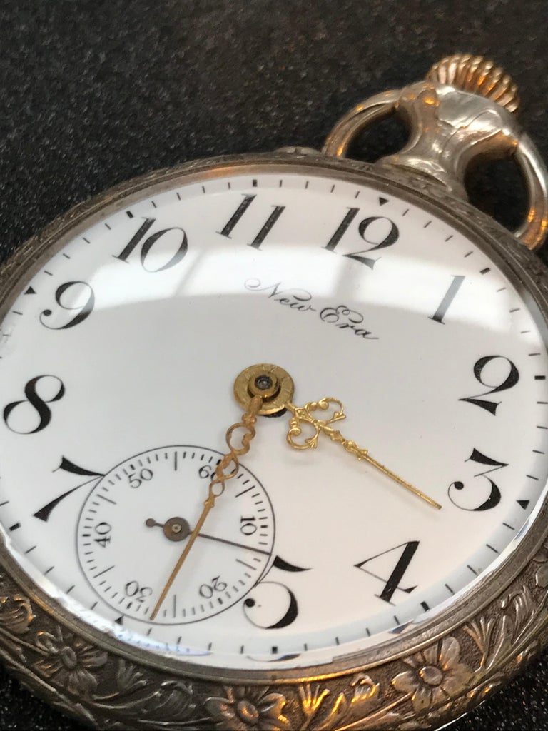 New Era New York Mechanical Pocket Watch For Sale at 1stDibs