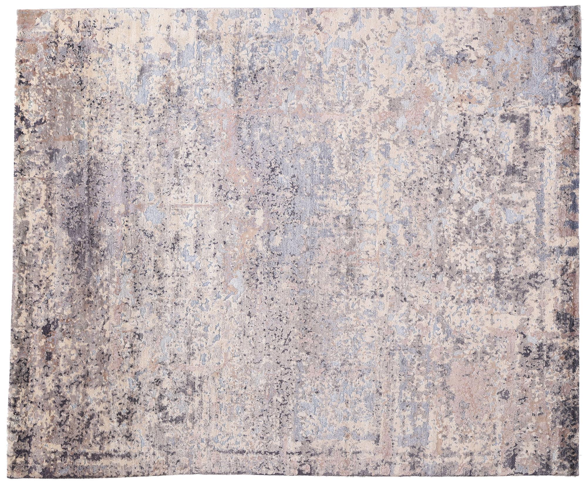 New Ethereal Shadows Tappeto moderno organico in lana e seta, 08'04 x 10'00 in vendita 2