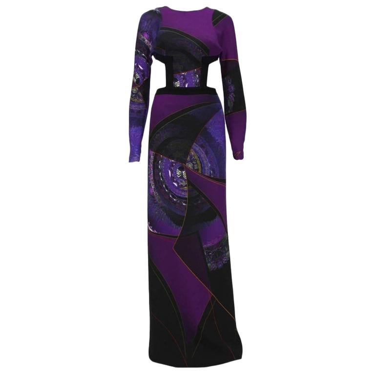 open lace back dress WW39457] Etro