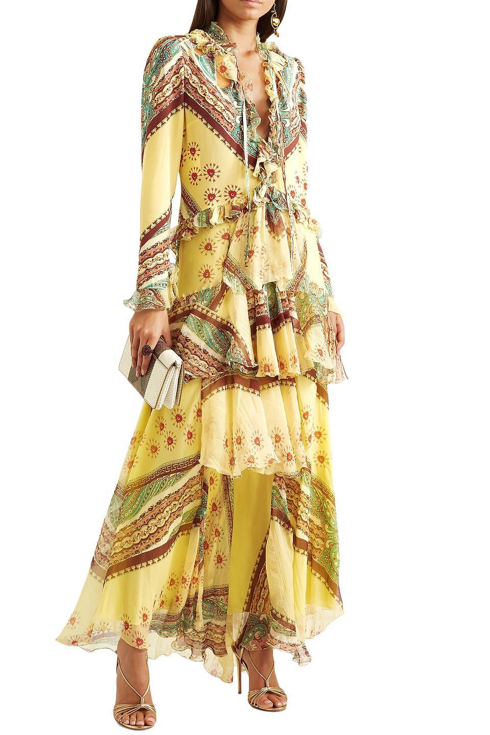 etro yellow dress