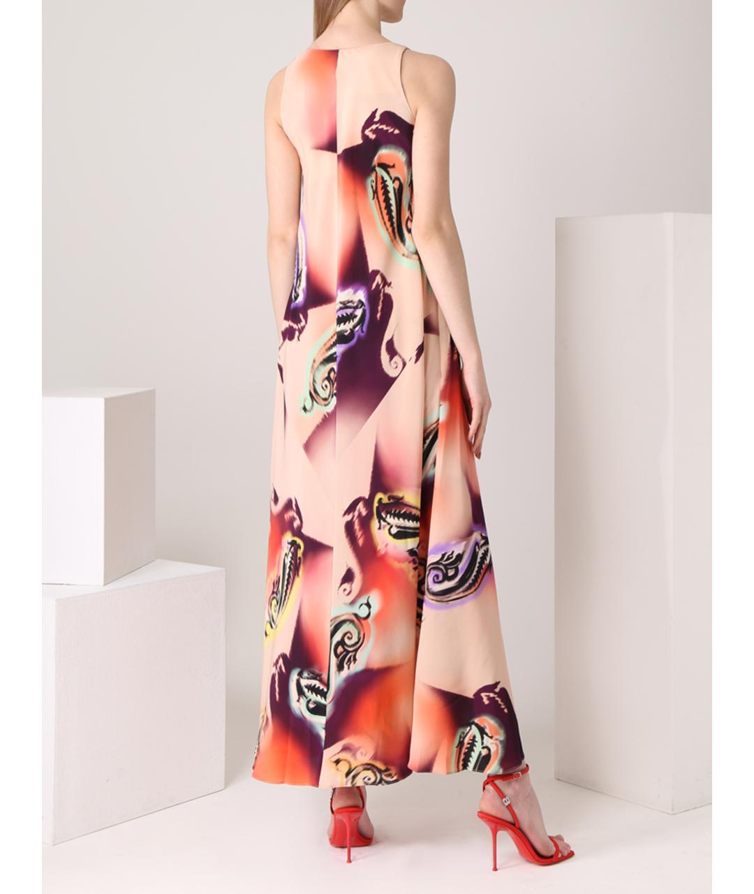 etro ruffled embroidered printed silk-chiffon mini dress