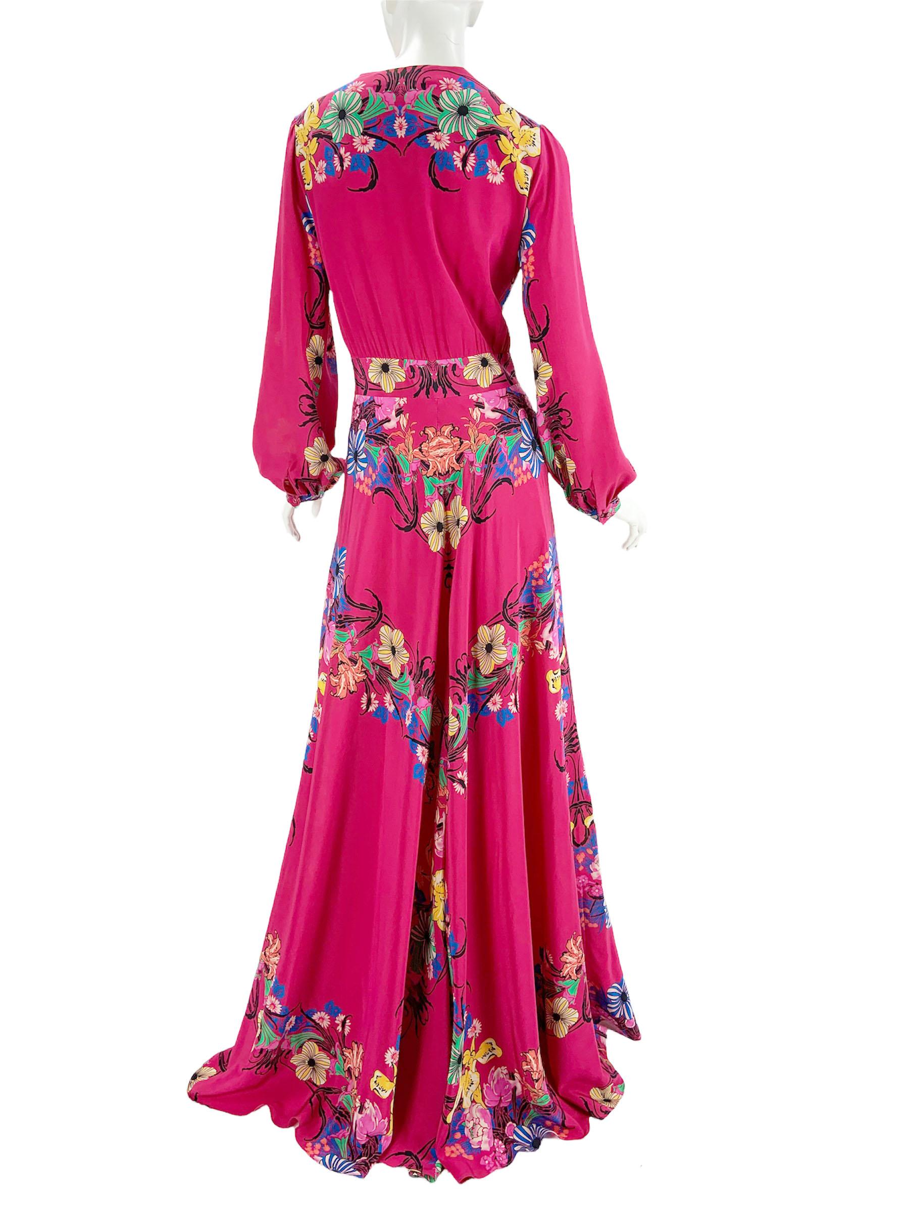 etro floral print maxi dress