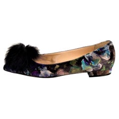 Nueva Eugenia Kim Zapatos con punta de visón de terciopelo 37